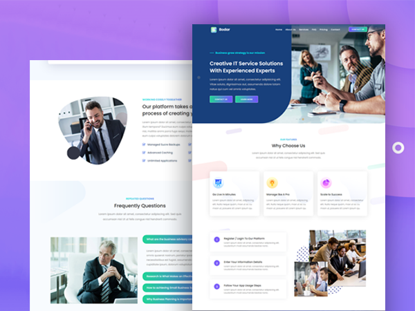 Softview - Business Portfolio Website Template Free